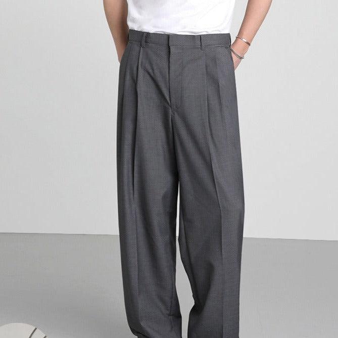 Anders | Pantalones Anchos Estilo Plisado Escolar