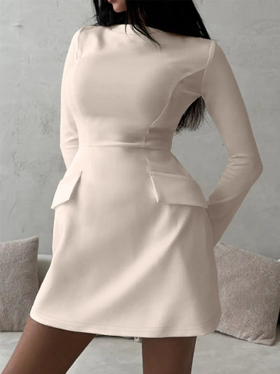 Bianca | Elanesse Vestido Mini Elegante De Manga Larga Karol Firenze