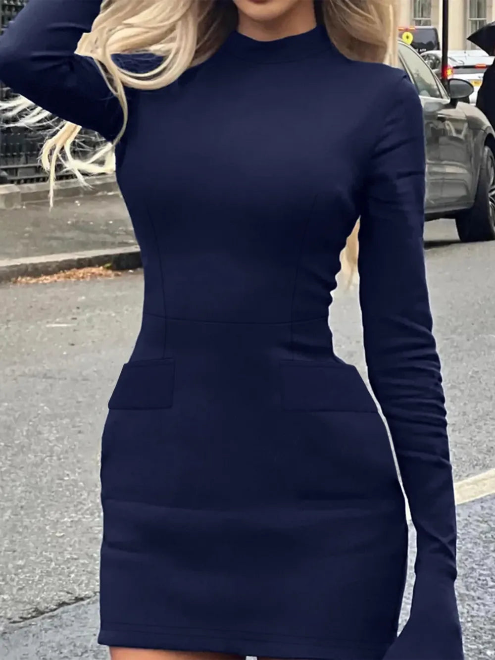 Bianca | Elanesse Vestido Mini Elegante De Manga Larga Karol Firenze