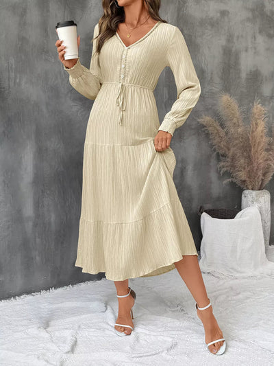 Lara | Idalia Vestido Midi De Manga Larga Karol Firenze