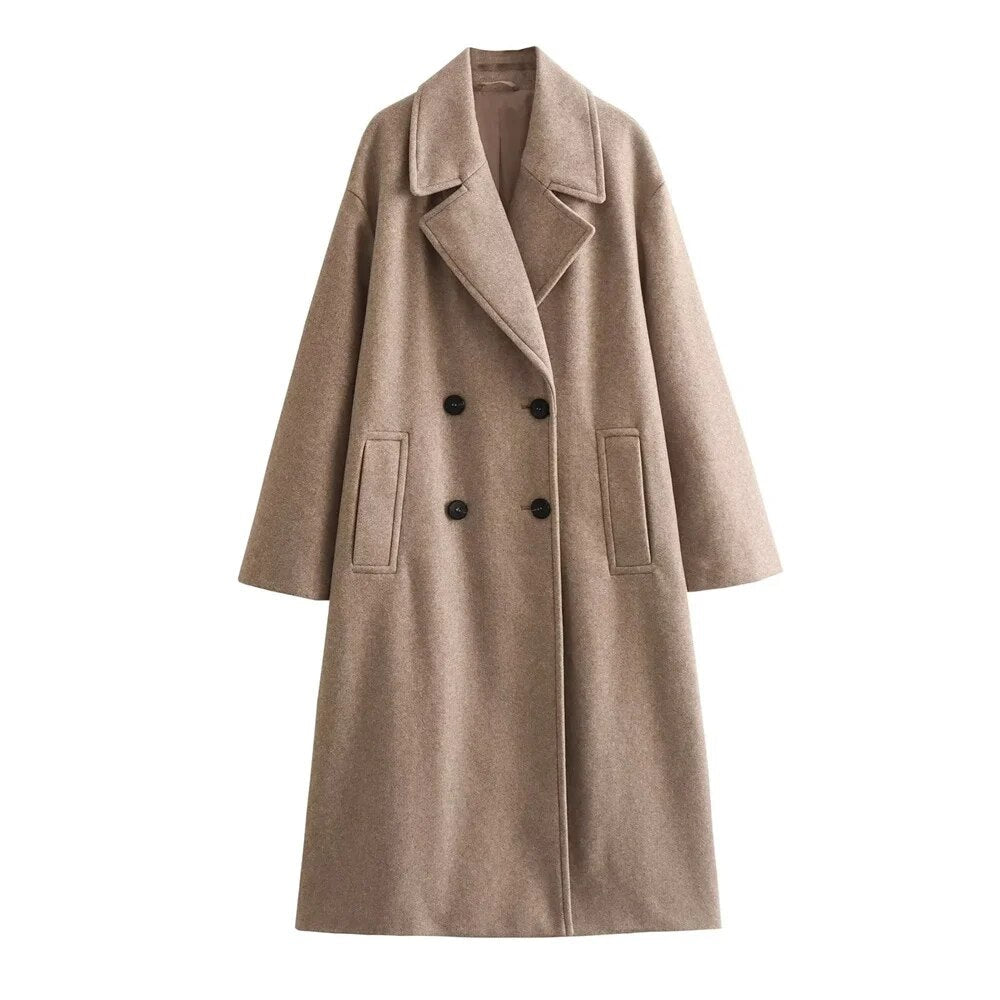 Nuria | Abrigo Largo Elegante Para Mujeres | Diseño Estiloso - Abrigo
