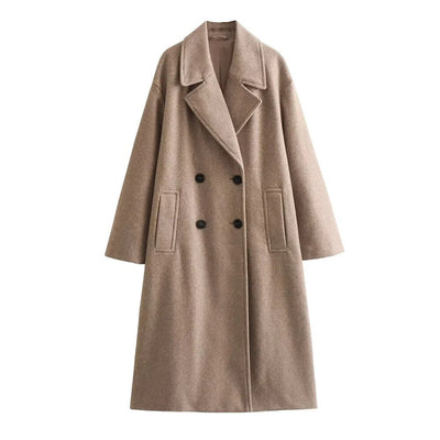 Nuria | Abrigo Largo Elegante Para Mujeres | Diseño Estiloso - Abrigo