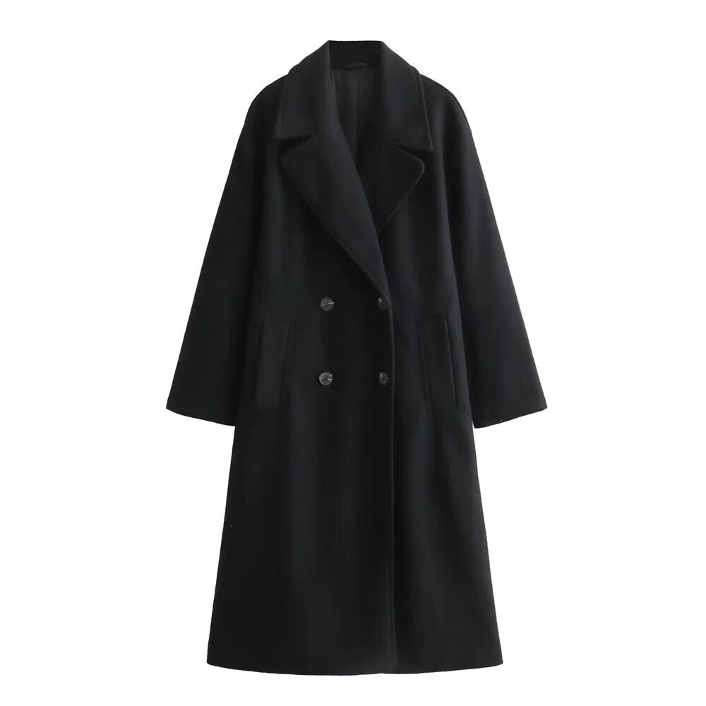 Nuria | Abrigo Largo Elegante Para Mujeres | Diseño Estiloso - Abrigo