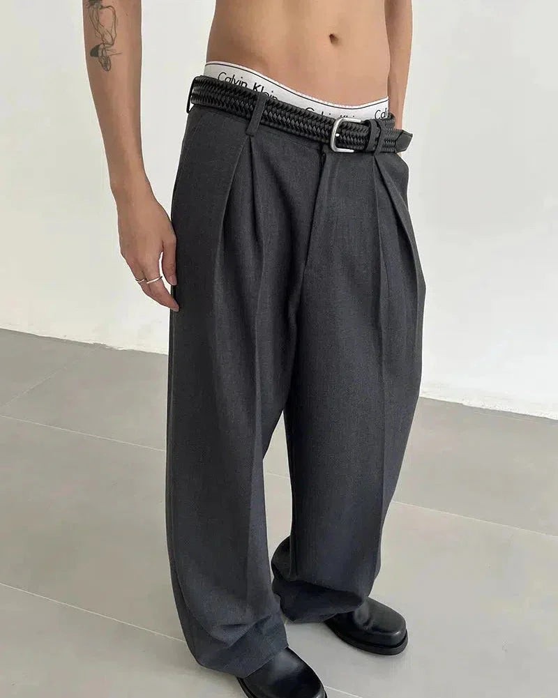 Jonas | Pantalones Plisados De Corte Relajado