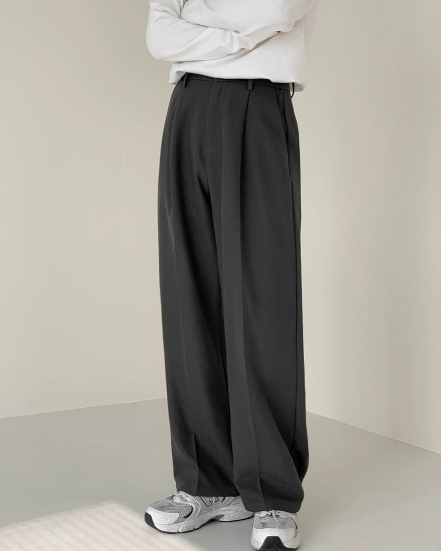 Sebastian | Pantalones Rectos Plisados