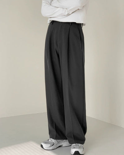 Sebastian | Pantalones Rectos Plisados