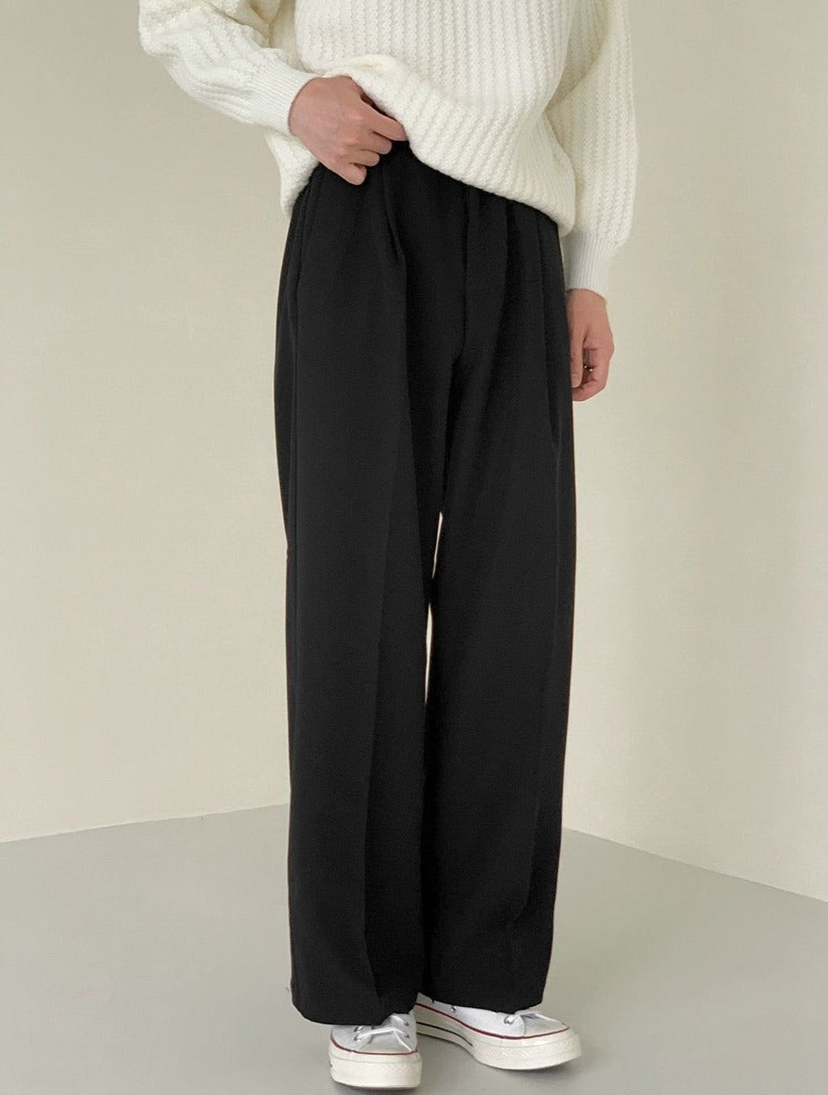 Sebastian | Pantalones Rectos Plisados