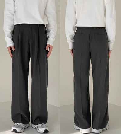 Sebastian | Pantalones Rectos Plisados