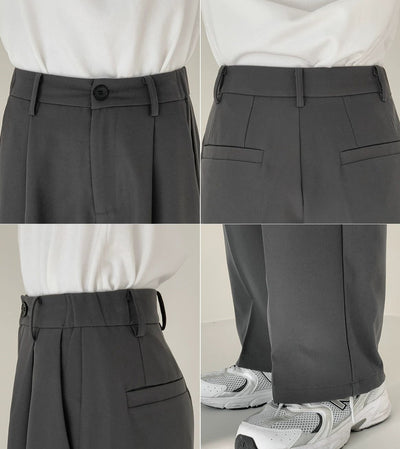 Sebastian | Pantalones Rectos Plisados