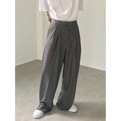 Henrik | Pantalones Anchos Detalle Plisado